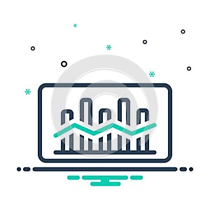 mix icon for Market Trend, tendency and statistic