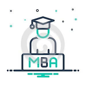 Mix icon for Mba, academic and degree