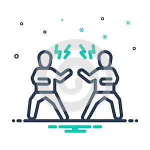 Mix icon for Opponent, rival and competitor