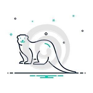 Mix icon for Otter, animal and mammal