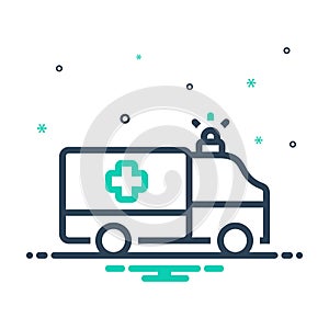 Mix icon for Paramedic, ambulance and emergency