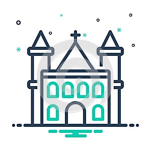 Mix icon for Parish, church and christianity