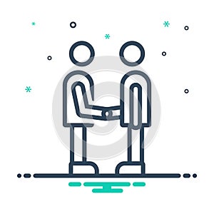 Mix icon for Partner, fellow and companion