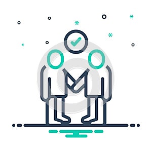 Mix icon for Partners, fellow and partnership