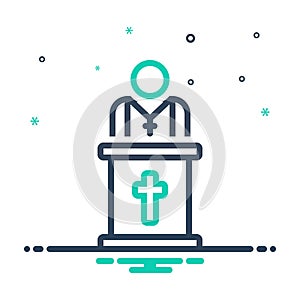 Mix icon for Pastor, priest and father