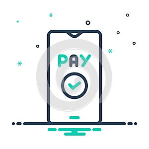 Mix icon for Pay, digital and emolument