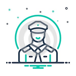 Mix icon for Pilot, aviator and flyer