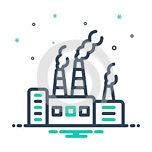 Mix icon for Pollutants, pollutant and polluted