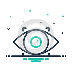 Mix icon for Recognize, observe and eye