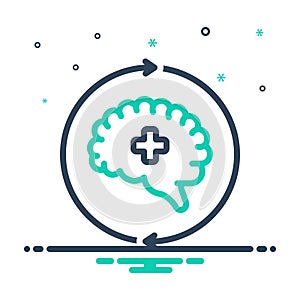 Mix icon for Recovery, brain and improve