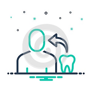 Mix icon for Relates, dentists and tooth