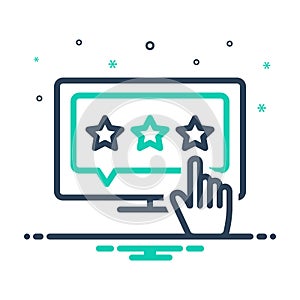 Mix icon for Response, repercussion and feedback