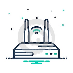 Mix icon for Routers, network and wireless