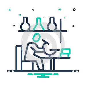 Mix icon for Scientist, erudite and scholarly