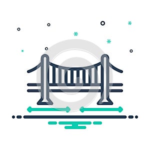 Mix icon for Span, bridge and building