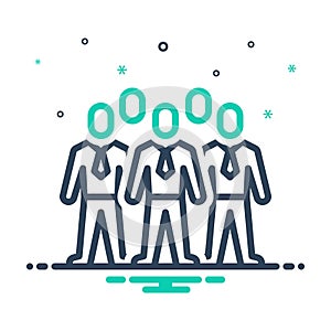 Mix icon for Staffing, member and community