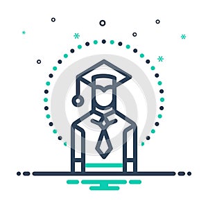 Mix icon for Student, pupil and degree