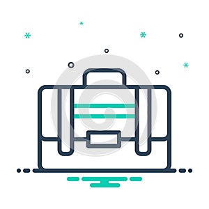 Mix icon for Suitcase, portmanteau and traveling