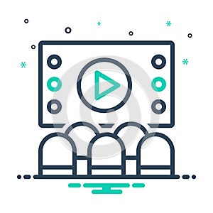 Mix icon for Theater, playhouse and scene