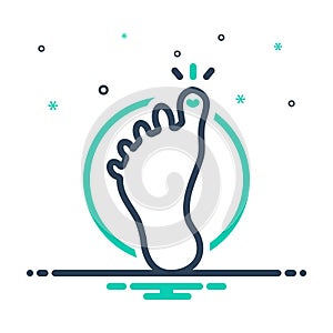 Mix icon for Toe, feet and foot