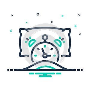 Mix icon for Wake, arouse and pillow
