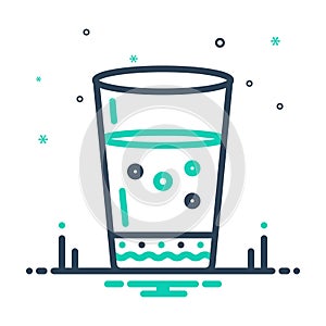 Mix icon for Water, glass and drink