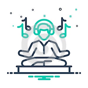 Mix ix icon for Relaxation, mental repose and stres