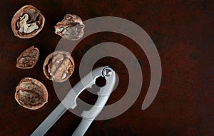 Mix of nuts on the table