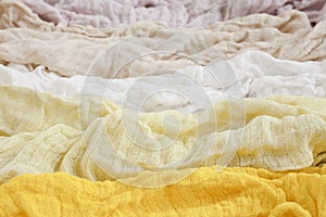 Mix of old linen rags