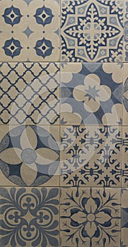 Mix pattern mosaic tiles