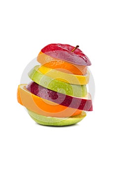 Mix of sliced fruit