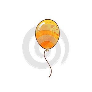 Balloon Clipart, Orange Balloon vector graphic, Balloon design photo