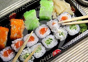 Mix of sushi specialties