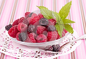 Mix tasty berries