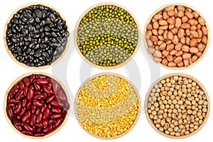 Mix various leguminous Top view