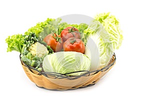 Mix vegetable in basket