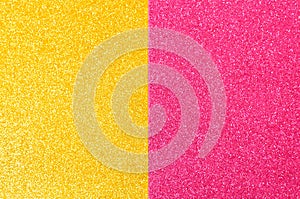 mixed background glitter texture gold and pink, abstract background isolated