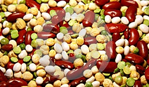 Mixed beans, peas, chickpeas