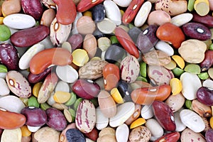 Mixed Beans up Close