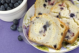 Mixed Berry Bread Closeup