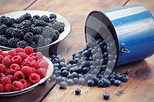 Mixed berry fruits