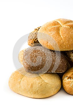 Mixed breads isolated