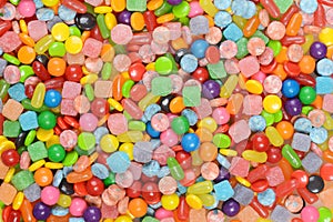 Mixed candy background