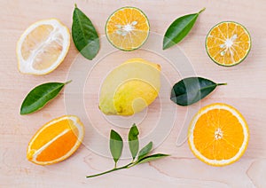 Mixed citruses fruit oranges