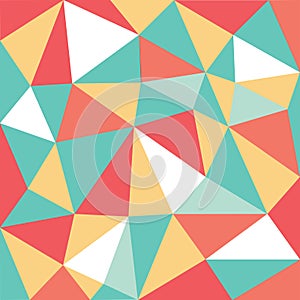 Mixed color low polygon pattern
