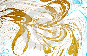 Mixed colored paints background. Ocean ripple style summer pattern.