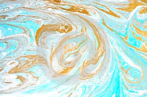 Mixed colored paints background. Ocean ripple style summer pattern.