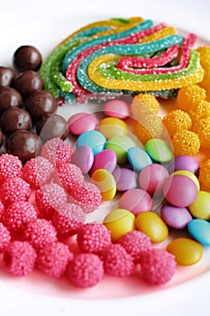 Mixed colorful candy