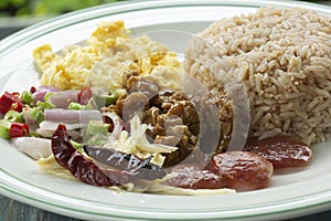 Mixed Cooked Rice with Shrimp Paste Sauce