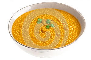 Mixed daal on white background photo